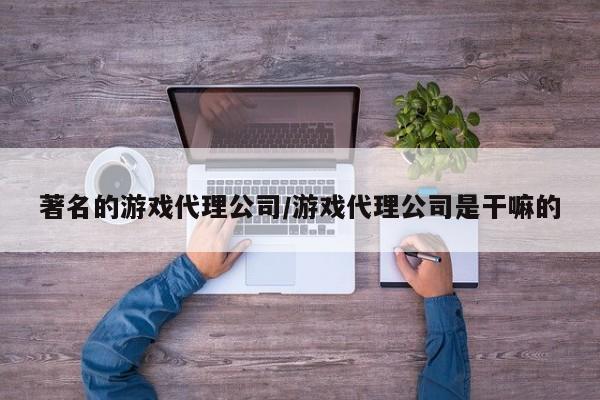 著名的游戏代理公司/游戏代理公司是干嘛的